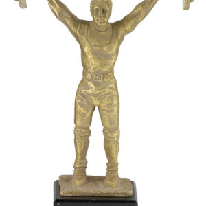 TROFEO DE HALTEROFILIA EN RESINA 23 CM