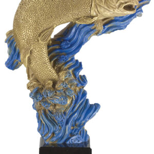 TROFEO DE PESCA PINTADO A MANO 32 CM