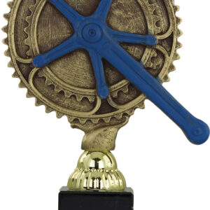 TROFEO DE CICLISMO MODELO PLATO DORADO GRANDE