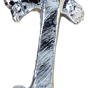 TROFEO DE CICLISMO PLATEADO METALIZADO 26 CM