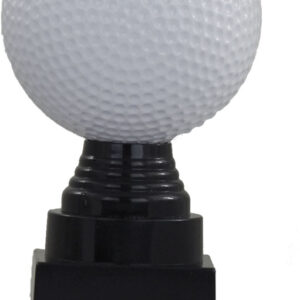 TROFEO GOLF BOLA BLANCA BASE NEGRA 14 cm