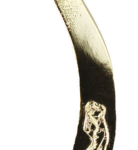 TROFEO GOLF MODELO MODELO CURVO 31 CM DORADO METALIZADO
