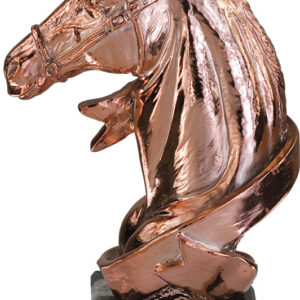 TROFEO FIGURA CABALLO COLOR METALIZADO BRONCE