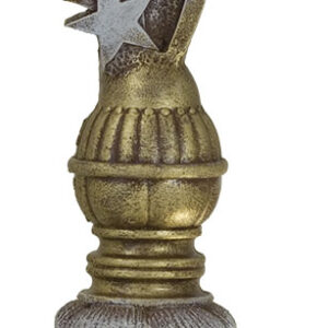 TROFEO FUTBOL MODELO ESTRELLAS 28 CM