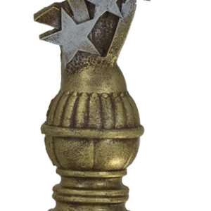 TROFEO FUTBOL MODELO ESTRELLAS 26 CM