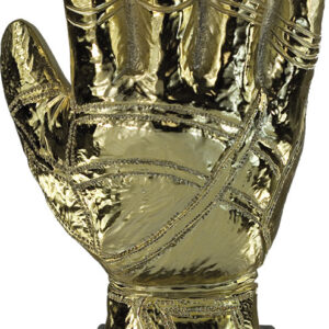 TROFEO GUANTE PORTERO DE FÚTBOL COLOR ORO METALIZADO PEQUEÑO