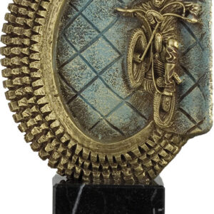 TROFEO MOTOCROSS MODELO NEUMÁTICO Y PILOTO GRANDE