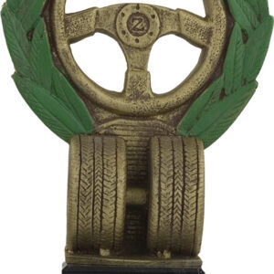 TROFEO AUTOMOVILISMO MODELO VOLANTE LAUREL MEDIANO
