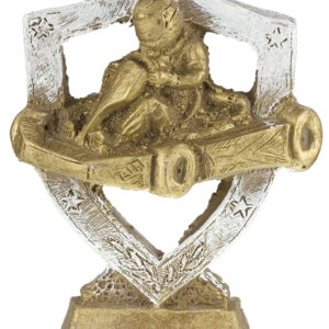 TROFEO DE KARTS MODELO ESCUDO 14 CM