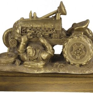 TROFEO FIGURA MECÁNICO TRACTOR