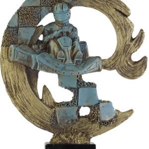 TROFEO DE KARTS SEMI CÍRCULO GRANDE