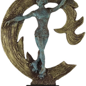 TROFEO DE PATINAJE ARTÍSTICO MODELO SEMICÍRCULO GRANDE