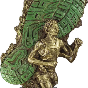 TROFEO DE ATLETISMO MODELO ZAPATILLA Y CORREDOR PEQUEÑO