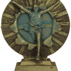 TROFEO DE ATLETISMO ECONÓMICO MODELO CIRCULAR 15 CM