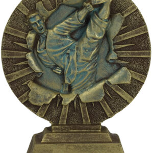 TROFEO DE TAEKWONDO/KARATE REALIZADO EN RESINA 15 CM