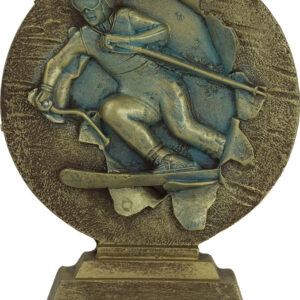 TROFEO DE ESQUÍ REALIZADO EN RESINA 15 CM