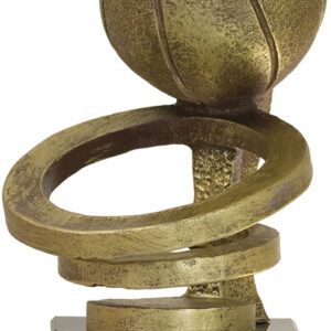 TROFEO DE BALONCESTO MODELO ARO Y BOLA MEDIANO