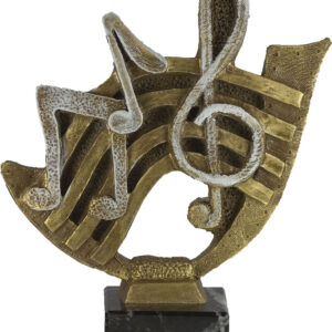 TROFEO DE MÚSICA MODELO NOTAS MUSICALES