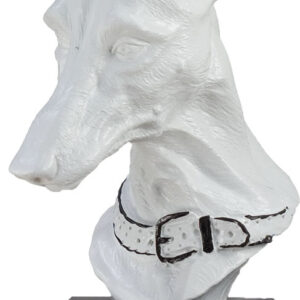 TROFEO DE GALGO COLOR BLANCO 20 CM