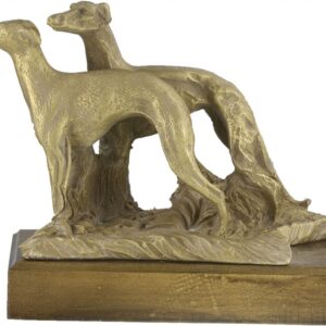 TROFEO PAREJA DE GALGOS EN RESINA