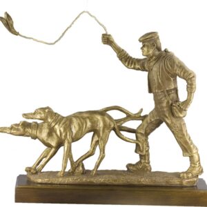 TROFEO PAREJA DE GALGOS Y HOMBRE