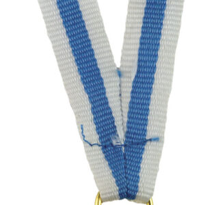 10 CINTAS PARA MEDALLAS AZUL Y BLANCA MODELO (09)