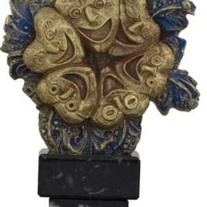 TROFEO DE CARNAVAL IDEAL PREMIO MEJOR GRUPO 17 CM