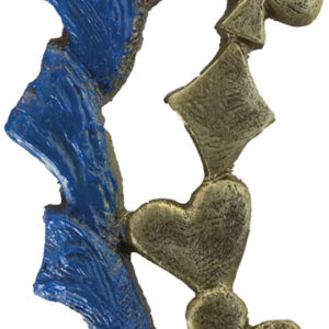 TROFEO DE POKER COLOR AZUL MEDIANO