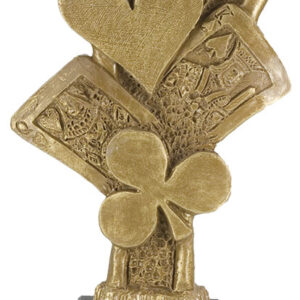 TROFEO DE POKER MODELO TREBOL PEQUEÑO