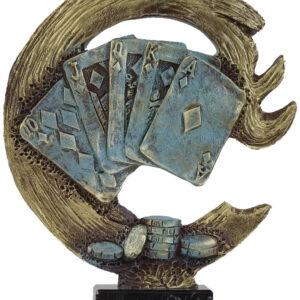TROFEO DE POKER SEMICÍRCULO PEQUEÑO