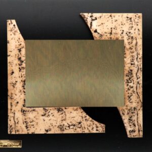 PLACA DE HOMENAJE TIPO ESCULTURA MODELO 124