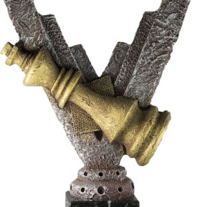TROFEO DE AJEDREZ MODELO V 29 CM