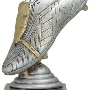 TROFEO BOTA GOLEADOR PLATEADA 15 CM