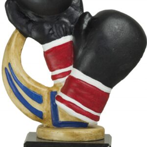 TROFEO DE BOXEO PINTADO A COLOR PEQUEÑO