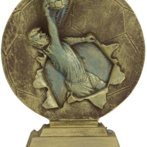 TROFEO FIGURA PORTERO DE FUTBOL EN RESINA 15 CM