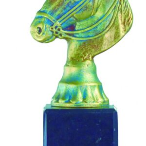 TROFEO CABEZA CABALLO EN RESINA 20 CM