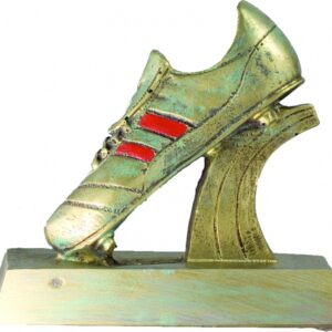 Trofeo fútbol económico en resina 13 cm