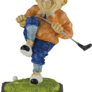 Trofeo de golf jugador pintado a color