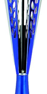 trofeo plateado azul