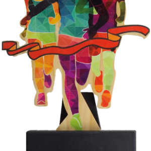 trofeos atletismo madera