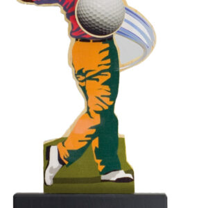 trofeos de golf madera a color