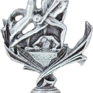 figura gimnasia plateada